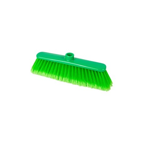 Scopa piatta professionale Anita setole piumate colore verde