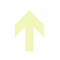 Freccia a punta fotoluminescente adesiva 132x189mm colore giallo