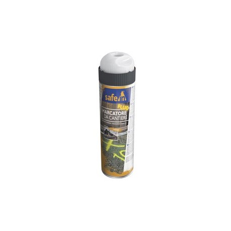 Bombola di vernice traccialinee fluorescente da cantiere 500ml colore bianco
