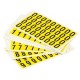 Numeri adesivi 0-9 19 x 14mm 36et/fg. nero/giallo Beaverswood