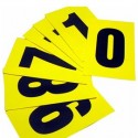 Numeri adesivi 0-9 230 x 140mm 1et/fg. nero/giallo Beaverswood