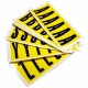 Lettere adesive A-Z 90 x 38mm 6et/fg. nero/giallo Beaverswood