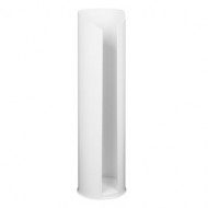 Portarotolo carta igienica in acciaio inox verniciato bianco Laminart