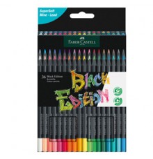 Astuccio 36 matite colorate triangolare Black Edition Faber-Castell