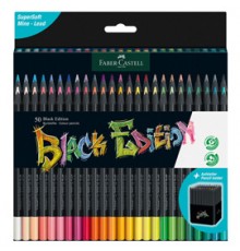 Astuccio 50 matite colorate triangolare Black Edition Faber-Castell