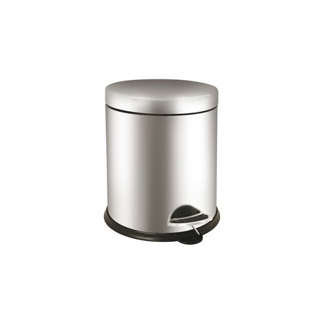 Pattumiera a pedale Bin Basic 5L in acciaio inox