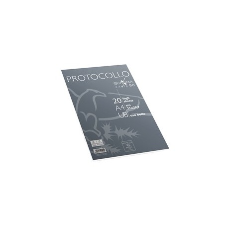 Fogli protocollo A4 Uso Bollo 20fg 80gr Pigna
