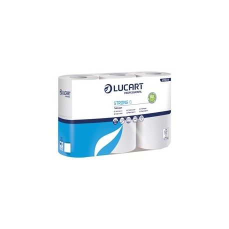 Pacco 6 rotoli Carta Igienica 300 strappi Strong 6 Lucart