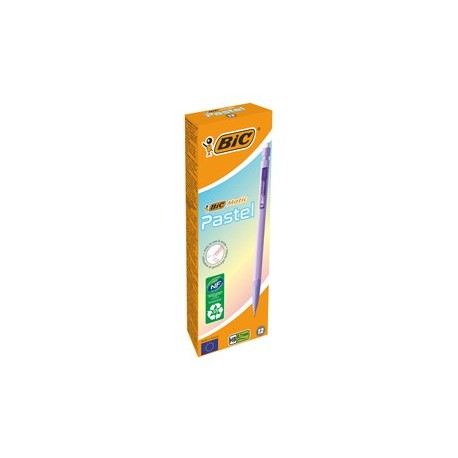 Scatola 12 portamine HB 0.7mm Matic Pastel Bic