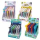 Box 4 expo da 36pz cad. penne cancellabili fantasie assortite Lebez