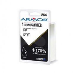 Armor Cartuccia Nera PER HP N21 PSC 1410, 1415, Deskjet F380, D1360