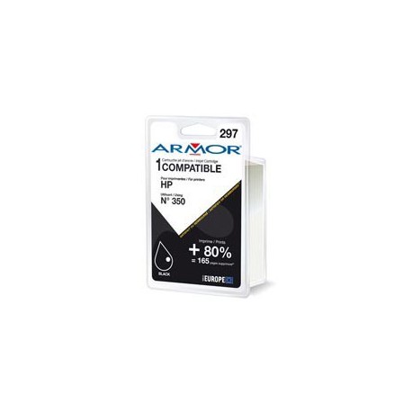 Armor Cartuccia Nero PER HP N350 DJ D4260, C4280, OJ J5780 14ML