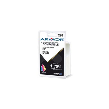 Armor Cartuccia a Colori PER HP N351 DJ D4260, C4280, OJ J5780 14ML