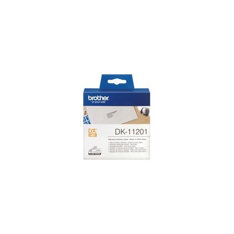 ROTOLO 400 ETICHETTE 29X90MM NERO/BIANCO IN CARTA