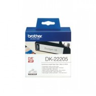ROTOLO ETICHETTA CONTINUA 62MMX30,48MT NERO/BIANCO