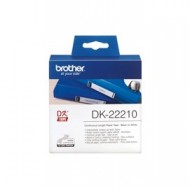 ROTOLO ETICHETTA CONTINUA 29MMX30,48MT NERO/BIANCO