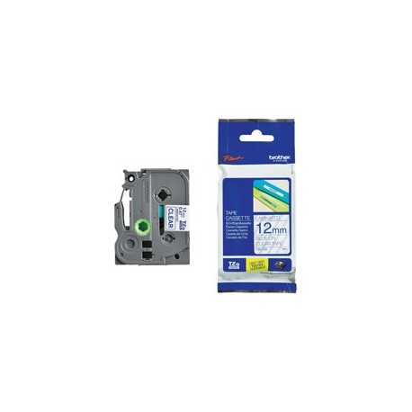 NASTRO BROTHER TZ-E133 12MMx8MT BLU/TRASPARENTE