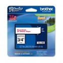 NASTRO LAMINATO BROTHER TZE-242 18MMx8MT ROSSO/BIANCO