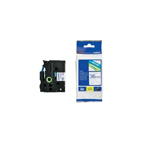 NASTRO LAMINATO BROTHER TZE-263 36MMx8MT BLU/BIANCO
