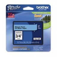 NASTRO BROTHER TZ-e541 18MMx8MT NERO/BLU