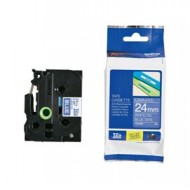 NASTRO BROTHER TZE-555 24MMx8MT LAMINATO BIANCO SU BLU