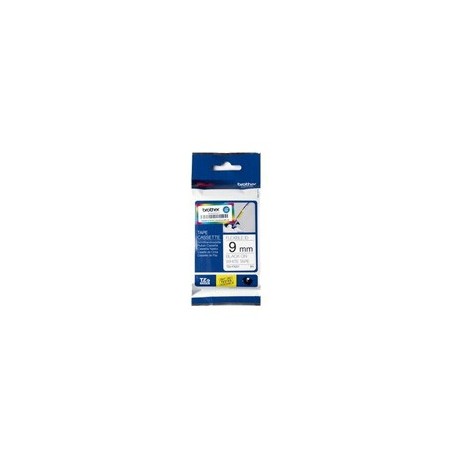 NASTRO LAM. FLESSIBILE TZE-FX221 9MMx8MT NERO/BIANCO