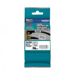 NASTRO LAM. FLESSIBILE TZE-FX251 24MMx8MT NERO/BIANCO