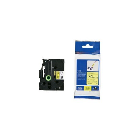 NASTRO LAM. FLESSIBILE TZE-FX651 24MMx8MT NERO/GIALLO