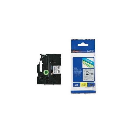 NASTRO METALLIZZATO OPACO TZE-M931 12MMx8MT NERO/ARGENTO OPACO