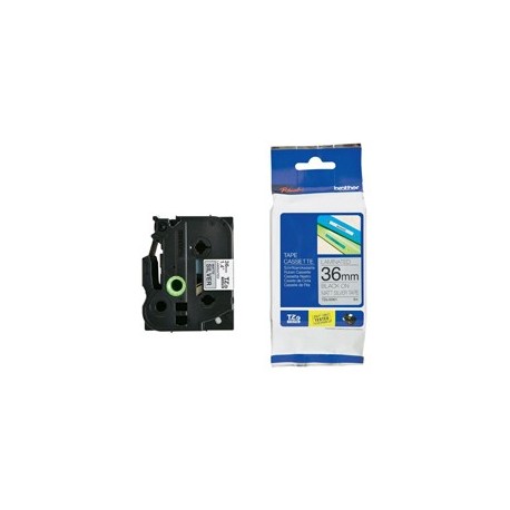 NASTRO METALLIZZATO OPACO TZE-M961 36MMx8MT NERO/ARGENTO OPACO