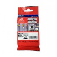 NASTRO BROTHER TZe S231 12MMx8MT NERO/BIANCO LAMINATO CON ADESIVO RESISTENTE