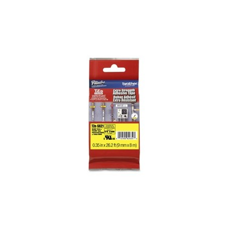 NASTRO LAM.CON ADESIVO RESIST.TZE-S621 9MMx8MT NERO/GIALLO