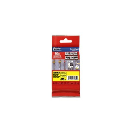 NASTRO LAM.CON ADESIVO RESIST.TZE-S631 12MMx8MT NERO/GIALLO
