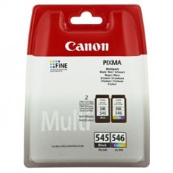 CONF. MULTIPACK CARTUCCIA INCHIOSTRO NERO PG-545/CL-546