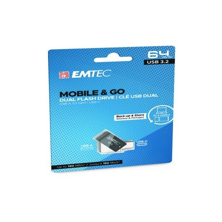 Emtec Dual USB3.2 to Type-C T260 64GB