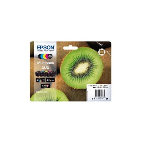 CONF. 5 CARTUCCE INK MULTIPACK 1 PER COLORE 202 KIWI