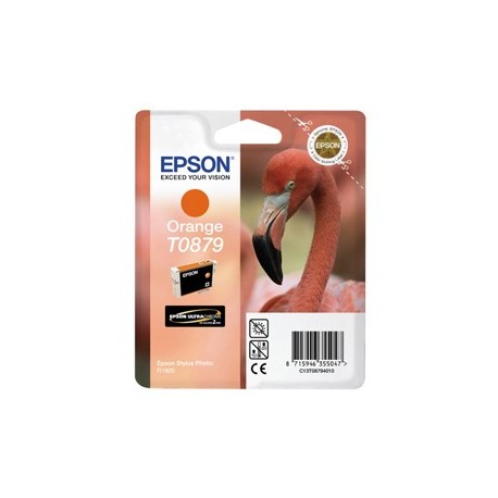 CARTUCCIA INCHIOSTRO A PIGMENTI ARANCIO EPSON ULTRACHROME HI-GLOSS2 BLISTER C/RF