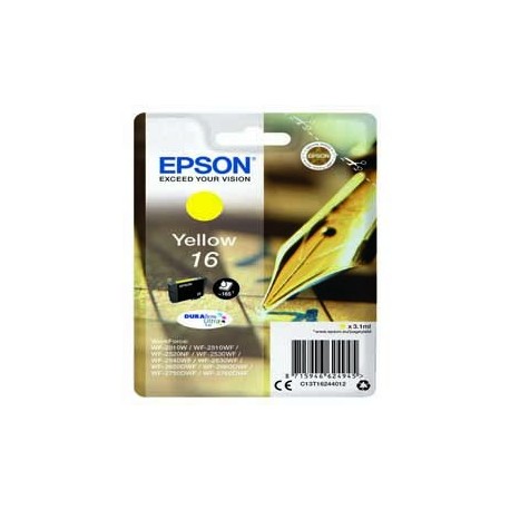 CARTUCCIA A PIGMENTI GIALLO EPSON DURABRITE ULTRA, SERIE 16/PENNA E CRUCIVERBA,
