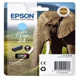 CARTUCCIA CIANO-CHIARO CLARIA PHOTO HD SERIE 24 ELEFANTE