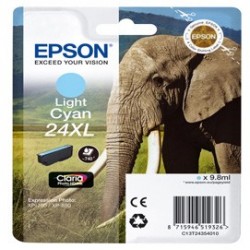 CARTUCCIA CIANO-CHIARO CLARIA PHOTO HD SERIE 24XL ELEFANTE