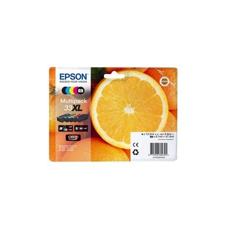 CONF. 5 CARTUCCE INK XL MULTIPACK 1 PER COLORE 33 ARANCE