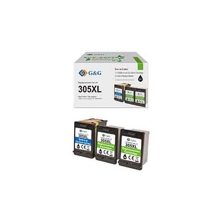 Cartuccia ink rigenerata Nero GG per HP DeskJet 2710/2120/2721/2722/2723/272