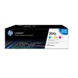 SCATOLA MULTIPACK 3 TONER COLORI CIANO/MAG/GIALLO HP LASERJET NR.304A