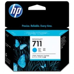 SCATOLA 3 CARTUCCE D'INCHIOSTRO HP 711DA 29 ML CIANO
