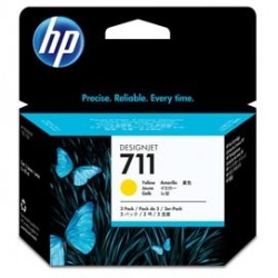 SCATOLA CON 3 CARTUCCE D'INCHIOSTRO HP 711DA 29 ML GIALLO