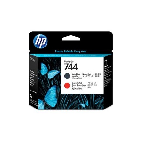 TESTINA DI STAMPA NERO OPACO /ROSSO CROMATICO DESIGNJET HP 744