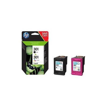 HP 301 INK CARTRIDGE COMBO 2-Pack (NERO+COLORE)