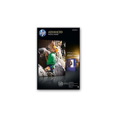 RISMA 25 FG CARTA HP ADVANCED GLOSSY PHOTO PAPER 250 G/M²-10 X 15 CM BORDERLESS