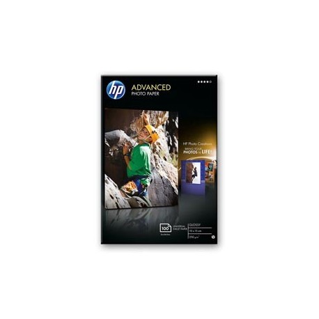 RISMA 100 FG CARTA HP ADVANCED GLOSSY PHOTO PAPER 250 G/M²-10 X 15 CM BORDERLESS