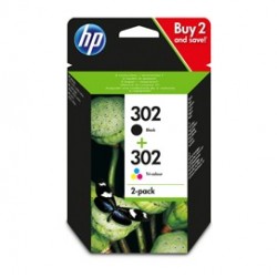 CARTUCCIA D'INCHIOSTRO CONF. DA 2 CARTICCE NERO/TRICOMIA HP 302